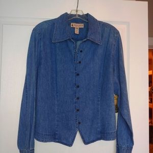 Marsh Landing NWT Loop Buttonhole Shirt-Jac Large